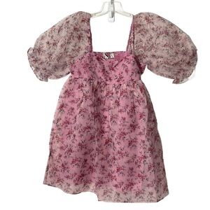 Endless Rose Pink Organza Baby Doll Dress Size M NWT